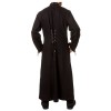 Men Hellraiser Coat Long Gothic Zipper Studs Chain Coat, Men Gothic Long Coat
